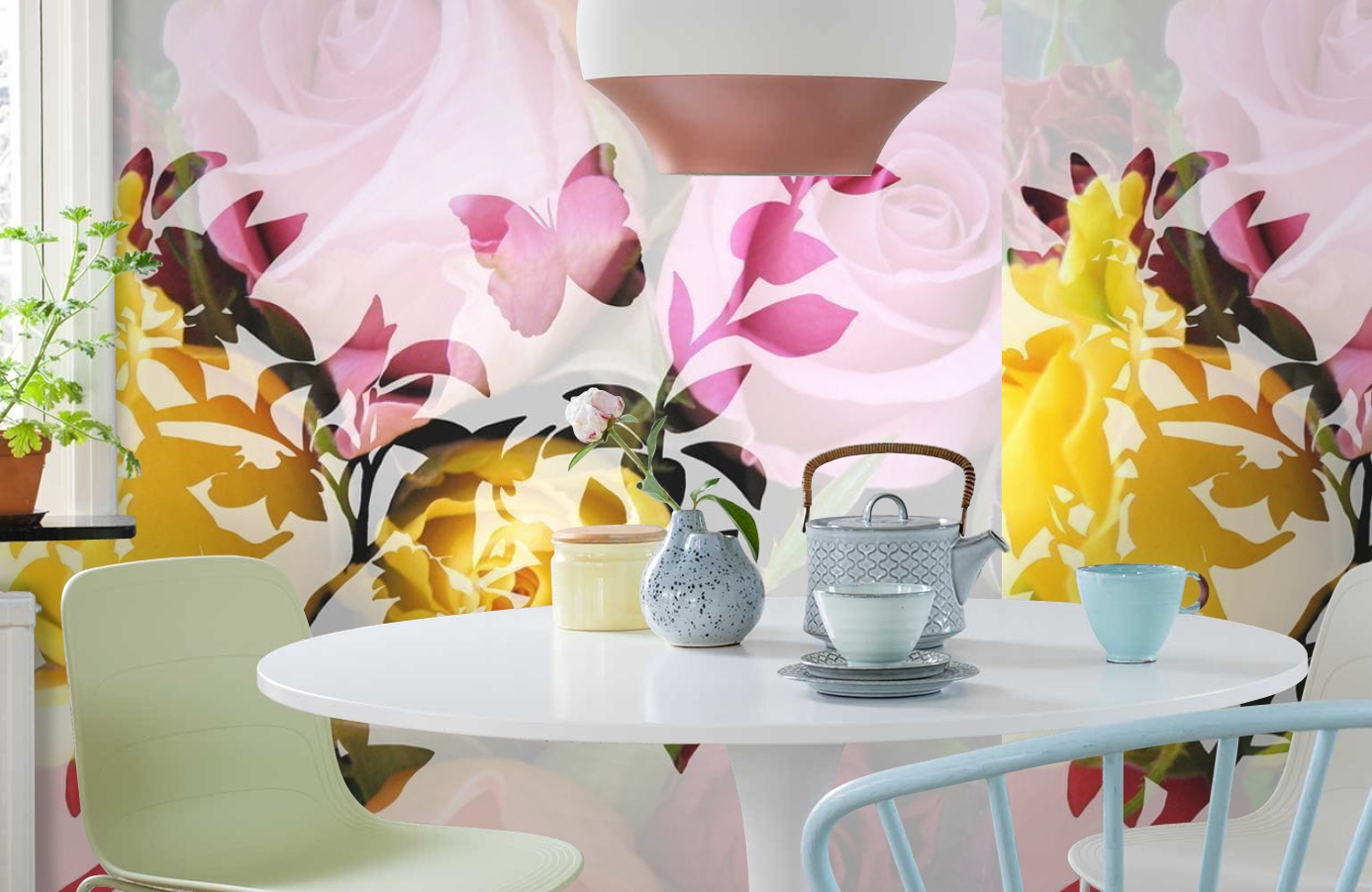 Обои P011301-6 фото в интерьере кухни