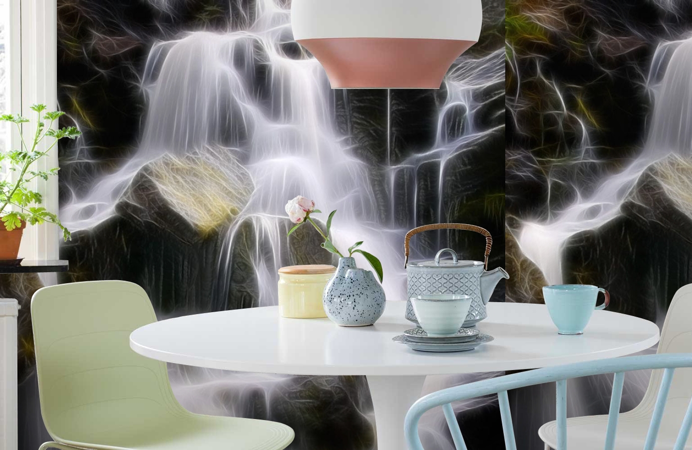 Обои P020101-6 фото в интерьере кухни