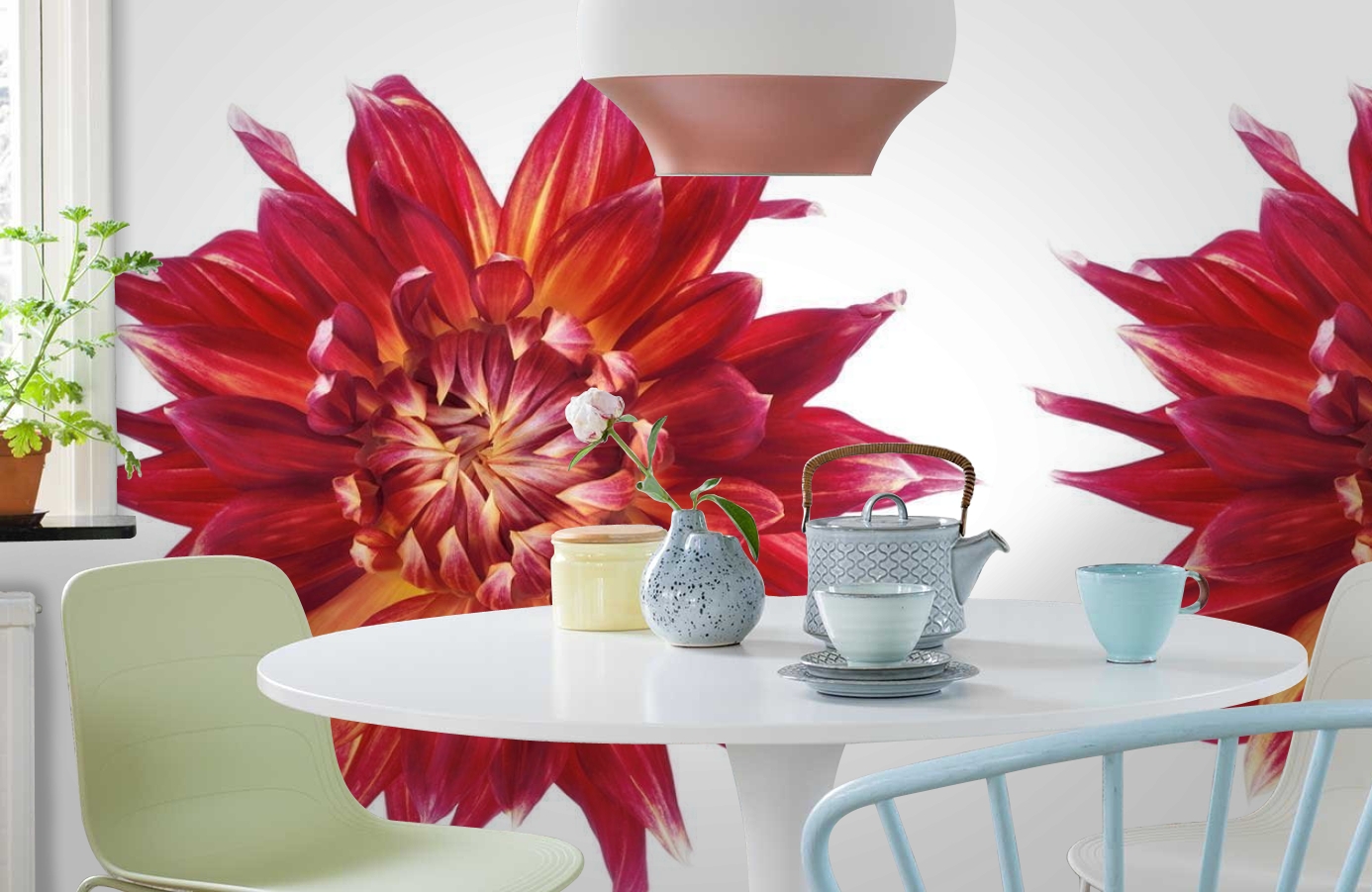 Обои P021401-6 фото в интерьере кухни