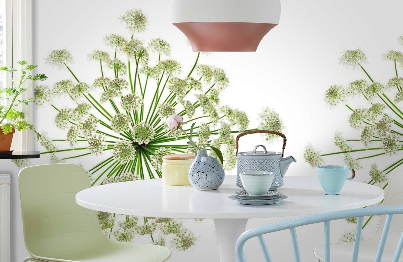 Обои P021501-6 фото в интерьере кухни