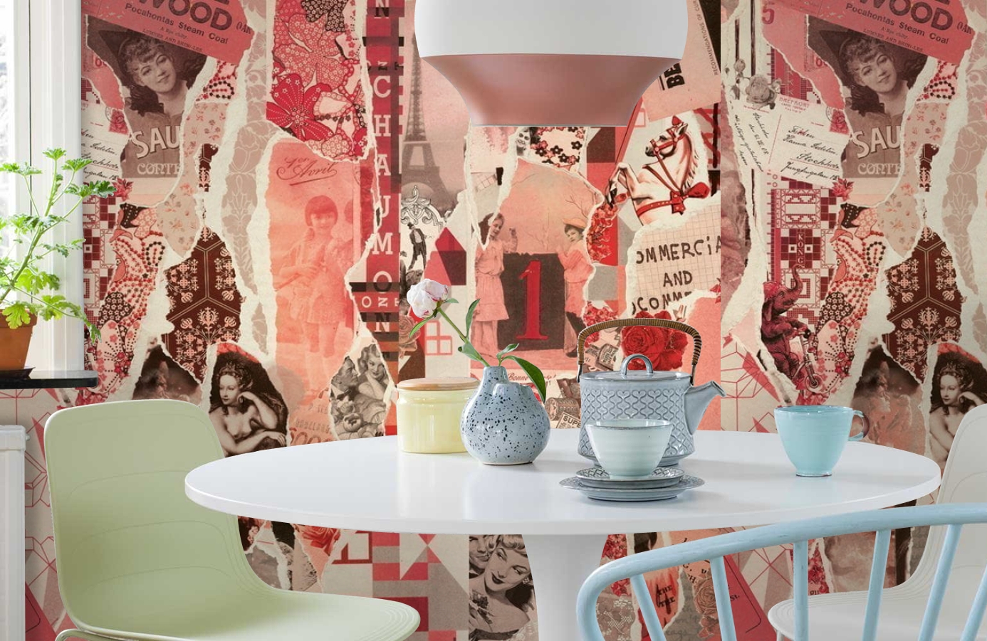 Обои P030202-6 фото в интерьере кухни