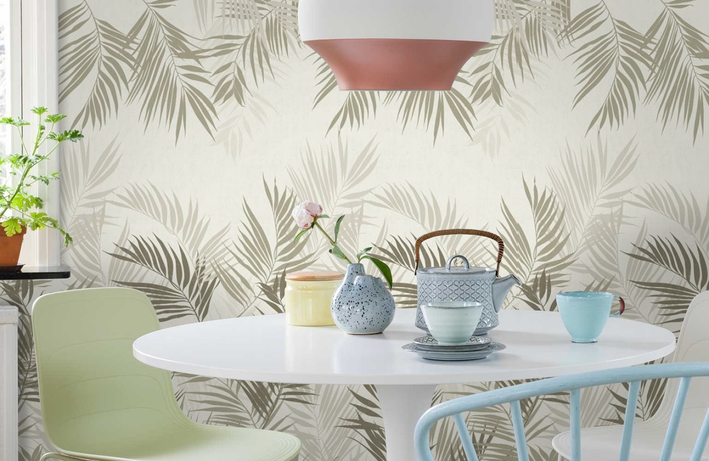 Обои P031603-6 фото в интерьере кухни