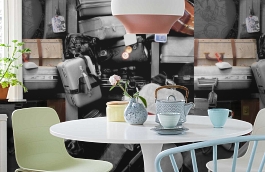 Обои P111201-6 фото в интерьере кухни превью