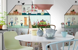 Обои P120701-6 фото в интерьере кухни превью