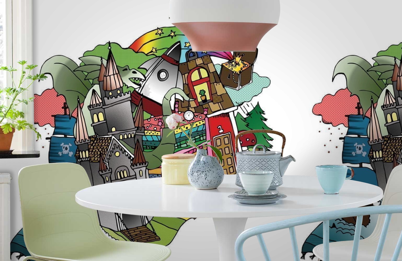 Обои P120801-6 фото в интерьере кухни