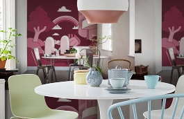 Обои P202201-6 фото в интерьере кухни превью