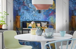 Обои P250101-6 фото в интерьере кухни превью