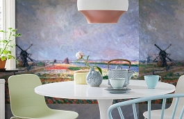 Обои 1428 lev5 606 фото в интерьере кухни превью