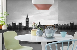 Обои 1461 lev5 806 фото в интерьере кухни превью