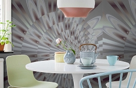 Обои 1506 ev5 806 фото в интерьере кухни превью