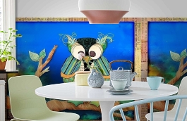 Обои 1545 lev6 606 фото в интерьере кухни превью