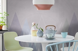 Обои 100976 фото в интерьере кухни превью