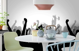 Обои 892901 фото в интерьере кухни превью