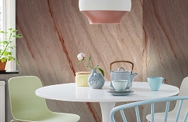 Обои 4005-50 фото в интерьере кухни превью