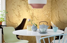 Обои 4007-41 фото в интерьере кухни превью