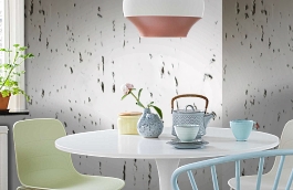 Обои 4008-02 фото в интерьере кухни превью