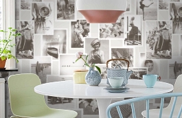 Обои 30604 фото в интерьере кухни превью