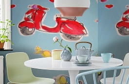 Обои F15.0019.A01 PETS A-01 фото в интерьере кухни превью