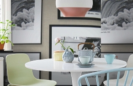 Обои F15.0025.A07 TRIANON A-07 фото в интерьере кухни превью