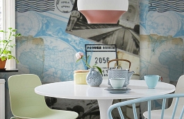 Обои F15.0031.A03 WORLD A-03 фото в интерьере кухни превью