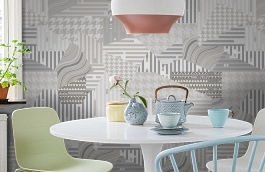 Обои WL04 фото в интерьере кухни превью