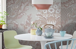 Обои KT-7642-8003 фото в интерьере кухни превью