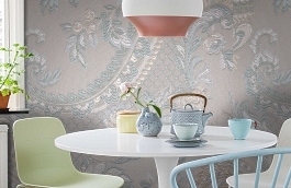 Обои KT-7642-8004 фото в интерьере кухни превью