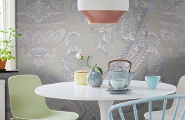 Обои KT-7642-8008 фото в интерьере кухни превью