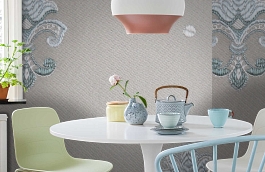 Обои KT-8637-8009 фото в интерьере кухни превью