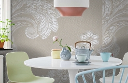 Обои KT-8641-8001 фото в интерьере кухни превью