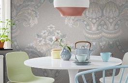 Обои KT-8641-8004 фото в интерьере кухни превью