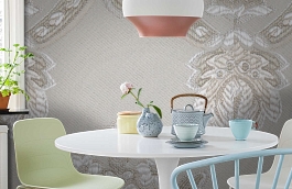 Обои KT-8641-8007 фото в интерьере кухни превью