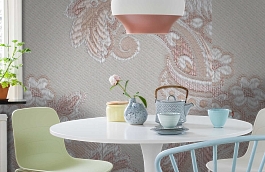 Обои KT-8642-8003 фото в интерьере кухни превью