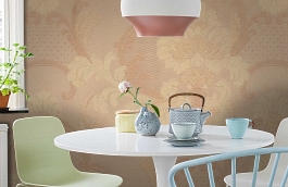 Обои 305-814 фото в интерьере кухни превью