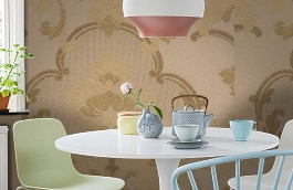 Обои 305-815 фото в интерьере кухни превью