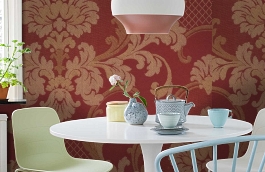 Обои 305-84 фото в интерьере кухни превью