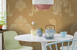 Обои 305-865 фото в интерьере кухни превью