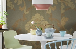 Обои 305-875 фото в интерьере кухни превью