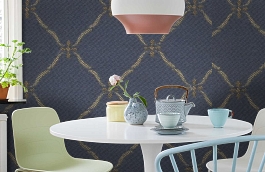 Обои 310-85 фото в интерьере кухни превью