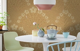 Обои 311-86 фото в интерьере кухни превью