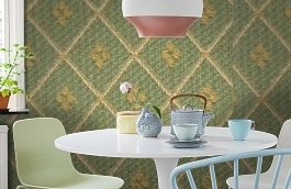 Обои M115-222 фото в интерьере кухни превью