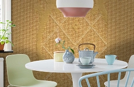 Обои M117-224 фото в интерьере кухни превью