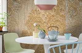 Обои M380-209 фото в интерьере кухни превью