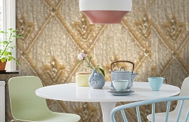 Обои M383-209 фото в интерьере кухни превью