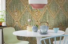 Обои M383-218 фото в интерьере кухни превью