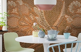 Обои M387-223 фото в интерьере кухни превью