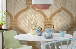 Обои M431-200 фото в интерьере кухни превью