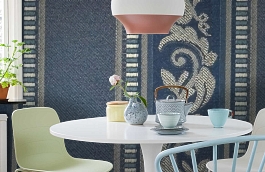 Обои M577-851 фото в интерьере кухни превью