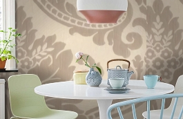 Обои M8400-7002 фото в интерьере кухни превью