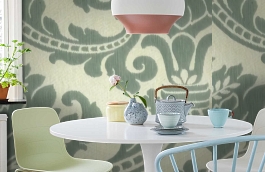 Обои M8400-7006 фото в интерьере кухни превью